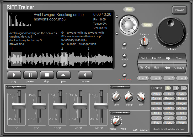 Riff Trainer screenshot Riff Trainer screenshot